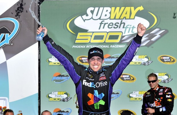 NASCAR, Subway Fresh Fit 500 2012, Race winner Denny Hamlin NASCAR, Subway Fresh Fit 500 2012, Race winner Denny Hamlin