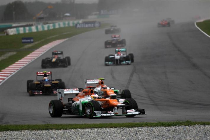 Formula-1, Гран При Малайзии 2012, борьба в Force India