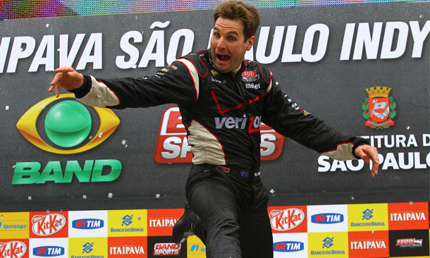 IndyCar, 2012 São Paulo Indy 300, Уилл Пауэр радуется победе