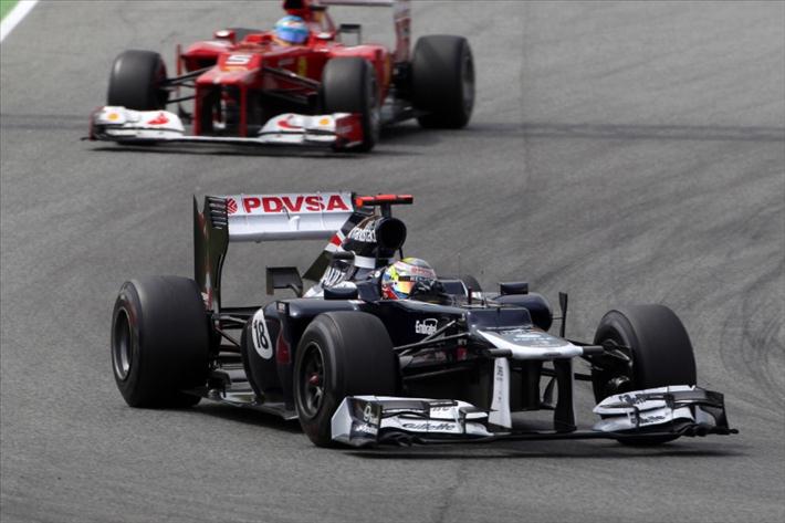 Formula-1, Гран При Испании 2012, Пастор Мальдонадо, Фернандо Алонсо Formula-1, Гран При Испании 2012, Пастор Мальдонадо, Фернандо Алонсо