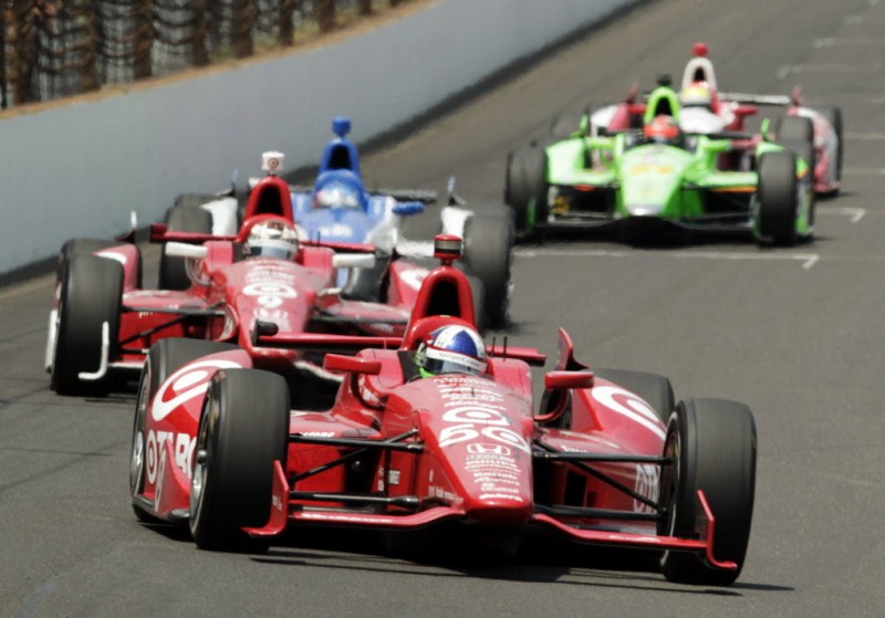 IndyCar, 2012 Indianapolis 500, Дарио Франкитти, Скотт Диксон, Такума Сато IndyCar, 2012 Indianapolis 500, Дарио Франкитти, Скотт Диксон, Такума Сато