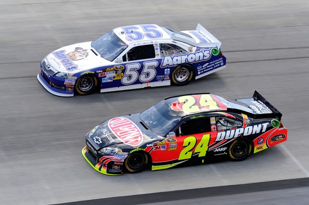 NASCAR, 2012 FedEx 400, Марк Мартин, Джефф Гордон NASCAR, 2012 FedEx 400, Марк Мартин, Джефф Гордон