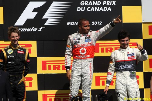 Formula-1, Гран При Канады 2012, Подиум . Formula-1, Гран При Канады 2012, Подиум .