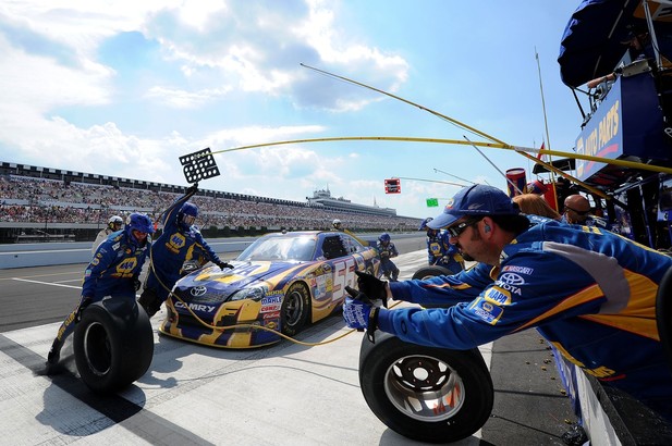 NASCAR, 2012 Pocono 400, Мартин Труэкс младший, Пит-стоп NASCAR, 2012 Pocono 400, Мартин Труэкс младший, Пит-стоп