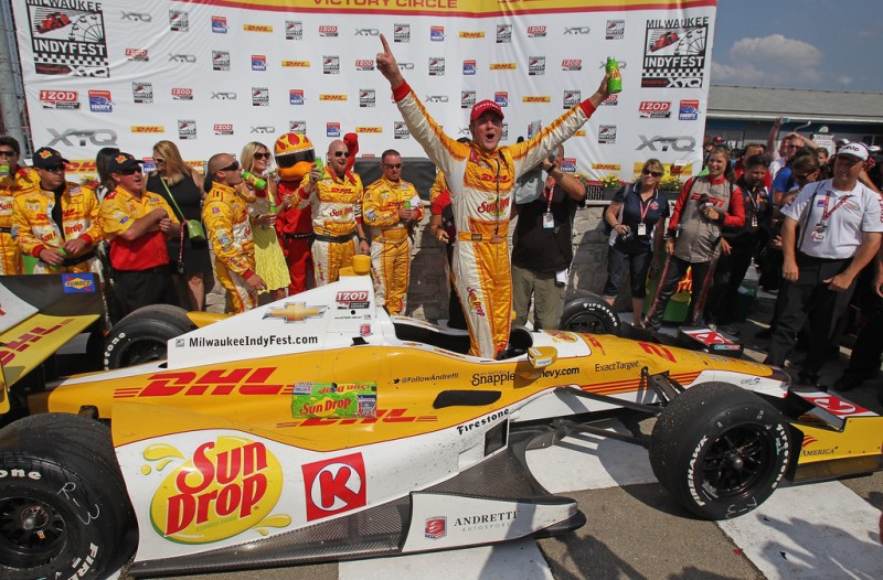 Райан Хантер-Рей на Victory Lane 2012 Milwaukee IndyFest