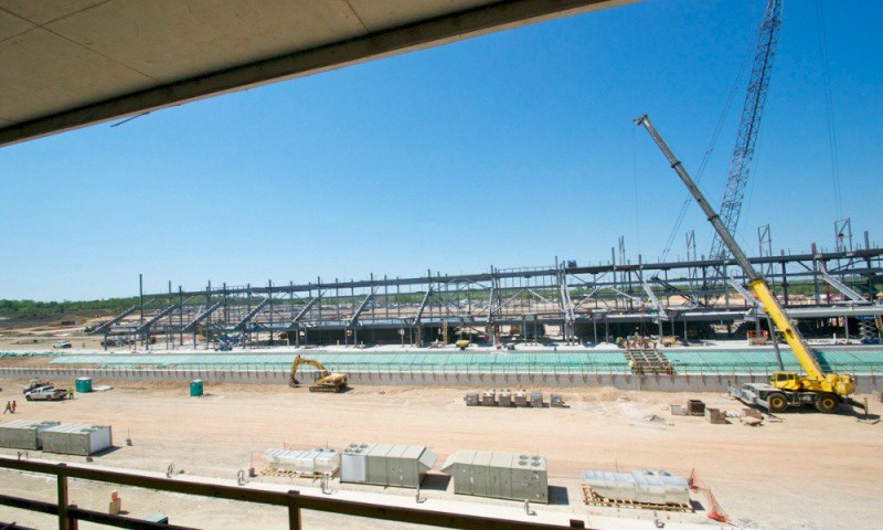Стройка трассы Circuit of the Americas, Остин, Штат Техас
