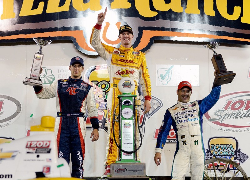 2012 Iowa Corn Indy 250 — подиум