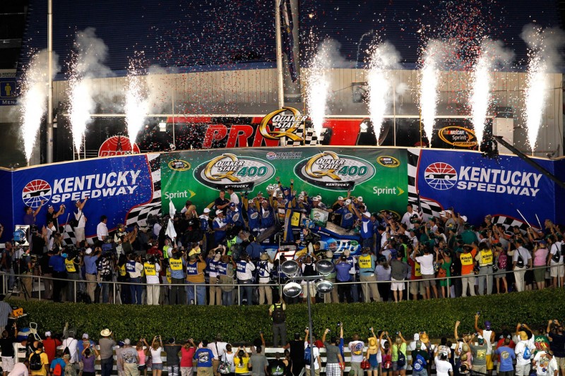 NASCAR, 2012 Quaker State 400, Дорожка победителей