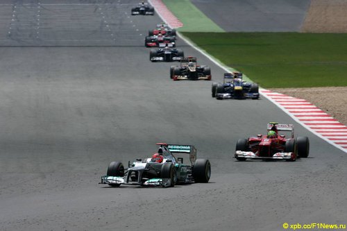 Гран При Великобритании 2012, Михаэль Шумахер и Филипе Масса
