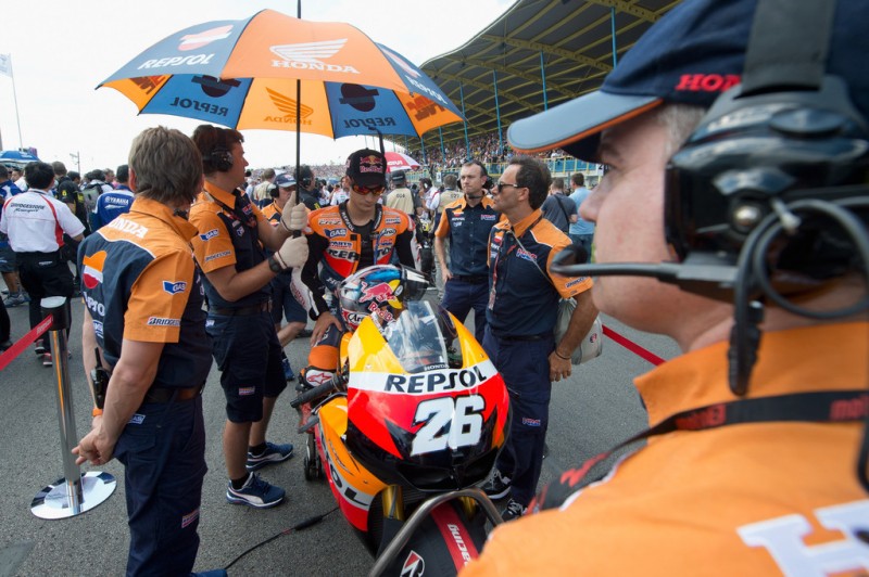 MotoGP, 2012 Iveco TT Assen, Dani Pedrosa before race start.