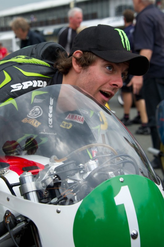 MotoGP, 2012 eni Motorrad Grand Prix Deutschland, Cal Crutchlow right berofe race start.