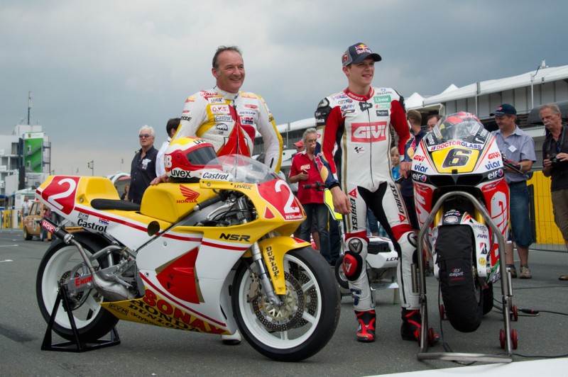 MotoGP, 2012 eni Motorrad Grand Prix Deutschland, Stefan Bradl with his father Helmut.