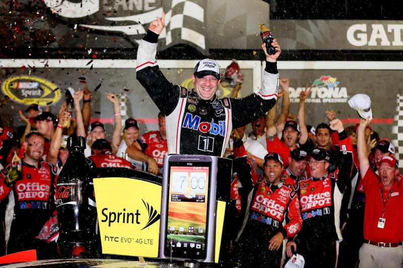 NASCAR, 2012 Coke Zero 400 Powered by Coca-Cola, Race Winner Tony Stewart (oops, he did it again)...