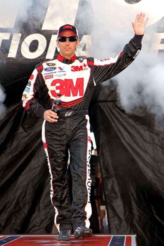 NASCAR, 2012 Coke Zero 400 Powered by Coca-Cola, Greg Biffle before start.