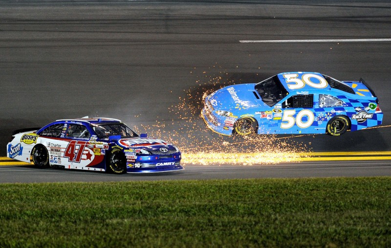 NASCAR, 2012 Coke Zero 400 Powered by Coca-Cola, Bobby Labonte and Bill Elliott.