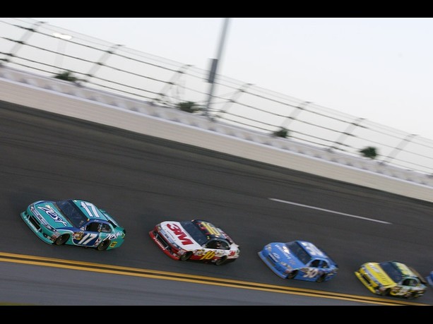 2012 Daytona 400: leader #17 Kenseth, #16 Biffle, #50 Bill Elliott!