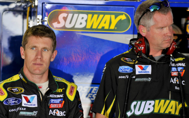 Ford #99 Carl Edwards & crew chief Bob Osborne