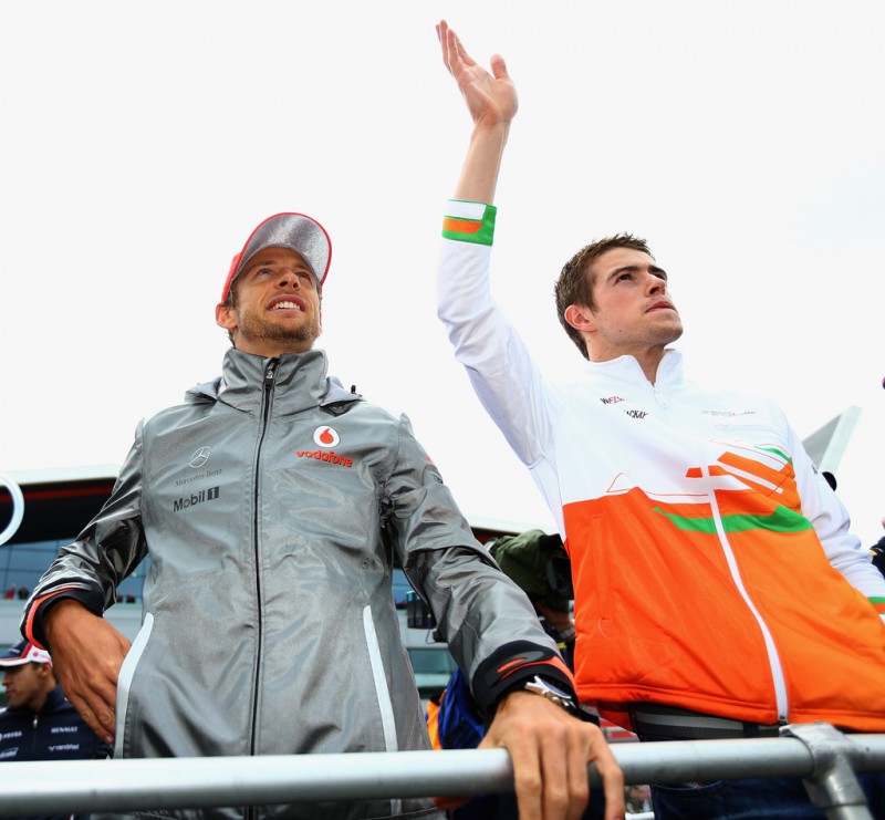 Jenson Button and Paul di Resta