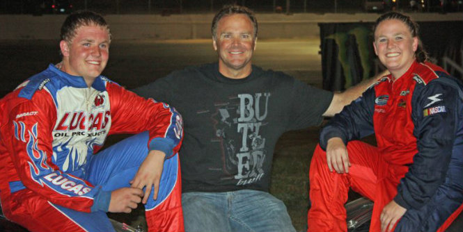Matt Wallace, left, and Chrissy Wallace are the latest generation of a racing family that includes father, Mike