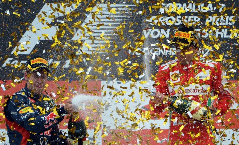 Formula-1, Гран При Германии 2012, Фернандо Алонсо и Себастьян Феттель