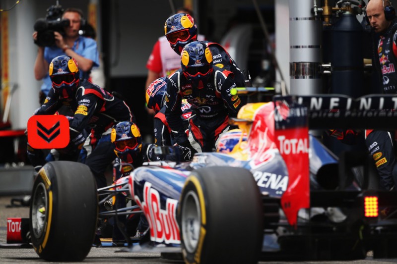 Formula-1, Гран При Германии 2012, Пит-стоп Марка Веббера