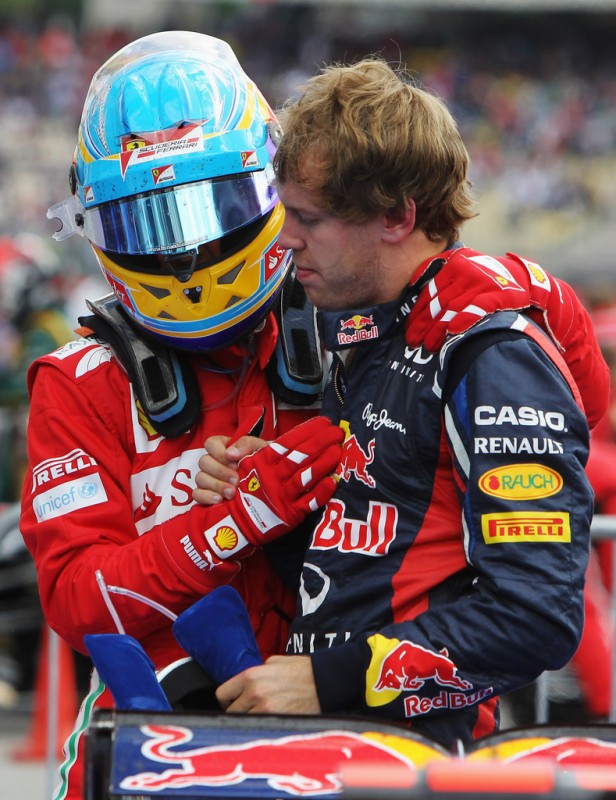 Formula-1, Гран При Германии 2012, Фернандо Алонсо и Себастьян Феттель