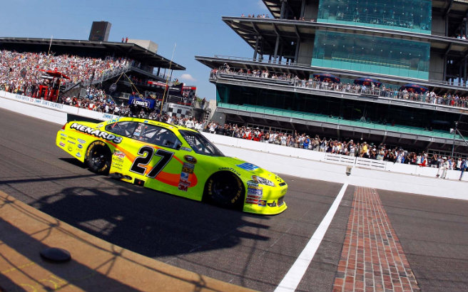 Last year, Paul Menard got his first Sprint Cup win at the Brickyard. Can he repeat and improve his wild-card position? 