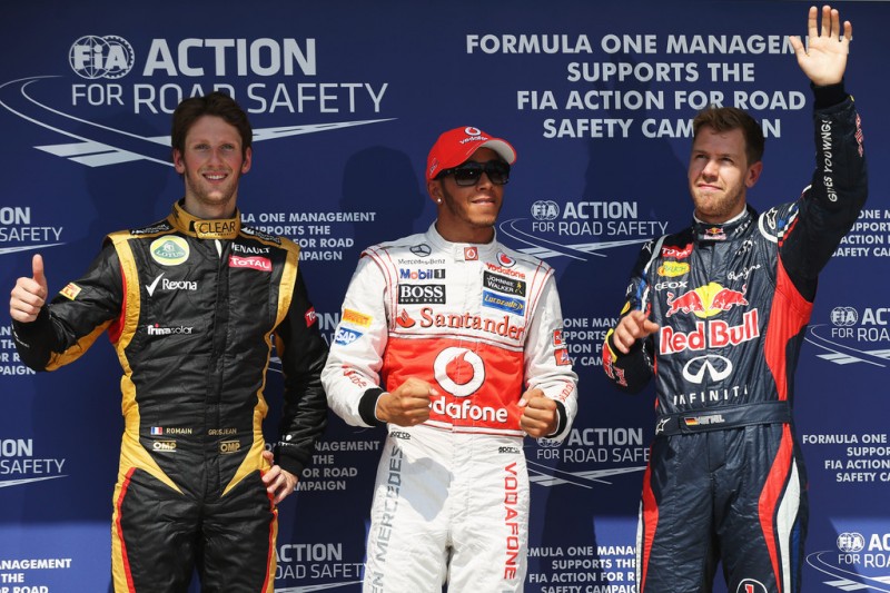 Formula-1, Гран При Венгрии 2012, Льюис Хэмилтон, Роман Грожан, Себастьян Феттель