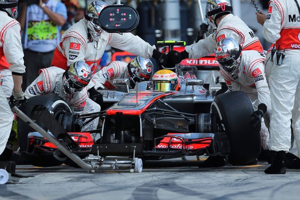 Formula-1, Гран При Венгрии 2012, Пит Стоп Макларена
