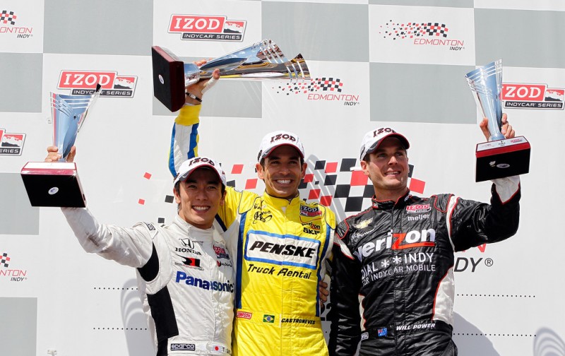 IndyCar, 2012 Edmonton Indy, Подиум