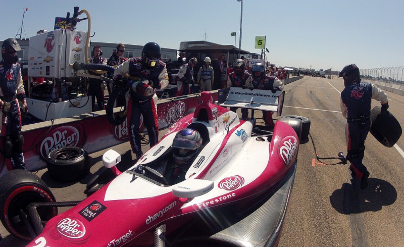 IndyCar, 2012 Edmonton Indy, Пит-стоп Марко Андретти