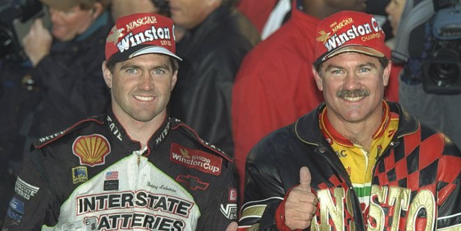 Bobby and Terry Labonte pulled an unthinkable brotherly sweep by clinching a Cup win and a championship, respectively. (Getty) 