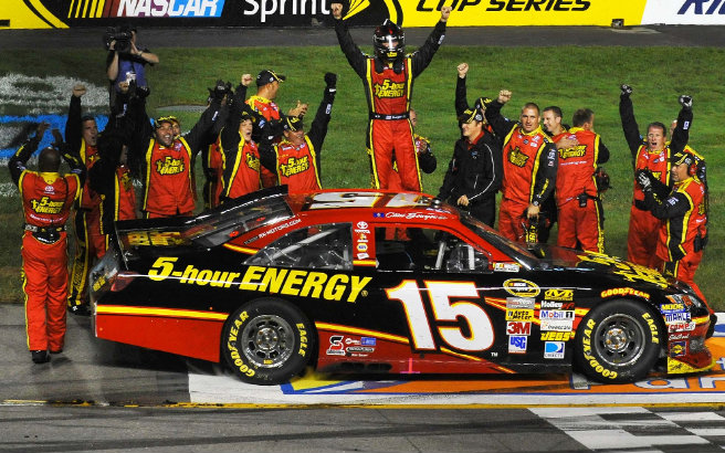 Clint Bowyer had a gulp of gas just big enough to win the race.