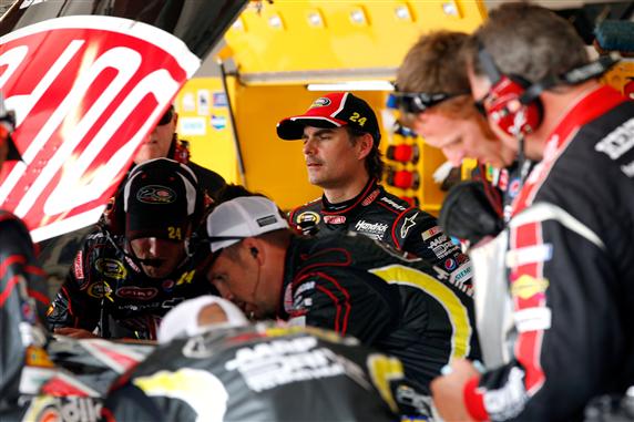 Jeff Gordon is currently last among Chase drivers after a stuck throttle caused him to crash at Chicago