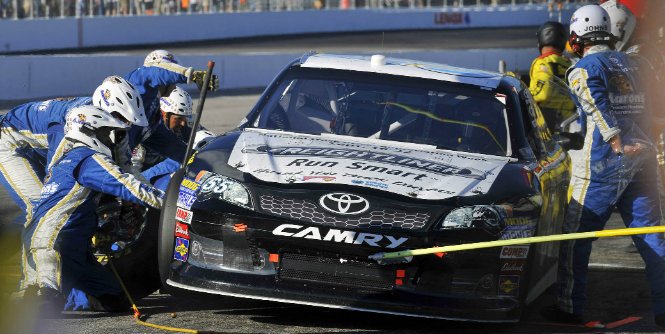 Vickers hoping to expand part-time role. Fourth top-10 finish could earn driver full-time ride in Cup or Nationwide. Brian Vickers took two tires on a Lap 179 pit stop, then had to race on old tires longer than he would have liked.