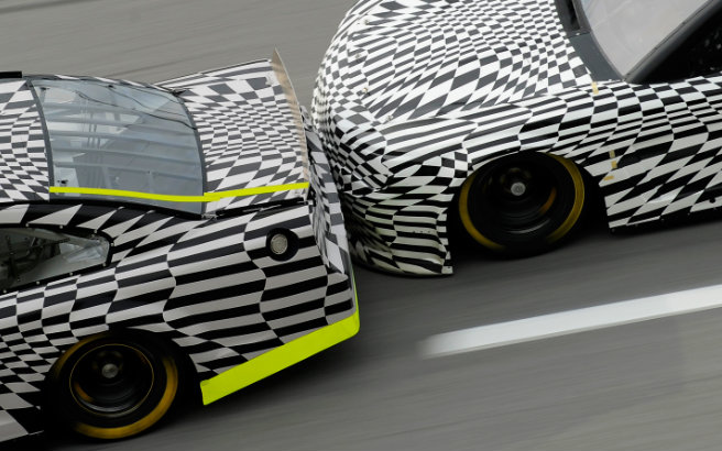 'In right direction' - A big testing point for the 2013 Sprint Cup car passed a crucial step at Talladega. Early signs of the draft indicate drivers will have much more control of their destinies on restrictor-plate tracks.