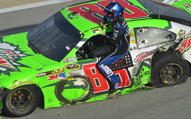 A little help from his friends. Jimmie Johnson needed a ride back to the garage after the Big One at Talladega, but he stayed stationary in Power Rankings, thanks to the misfortune of Dale Earnhardt Jr. and others.
