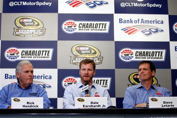 It was announced on Thursday that Dale Earnhardt, Jr. would miss the next two Sprint Cup races as a result of a concussion he suffered during last Sunday's race at Talladega.
