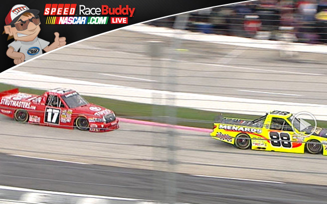 With Kevin Harvick not letting anyone near him, the battle for second place between Matt Crafton and Timothy Peters is worth watching.