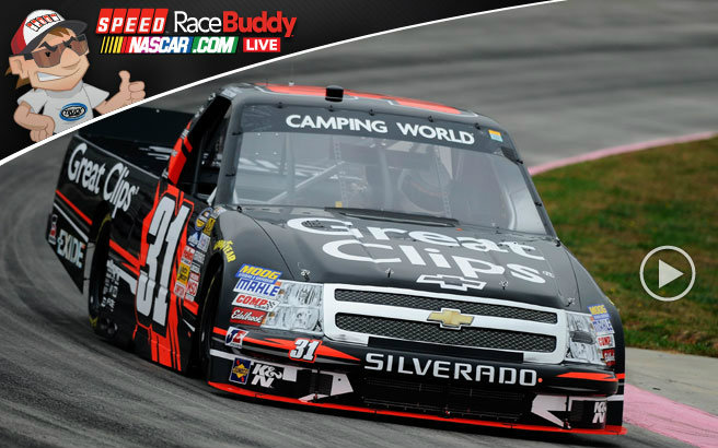 Truck Series race - Will points leader James Buescher be able to take advantage of his front-row starting position at Texas to extend his lead? Follow with RaceBuddy
