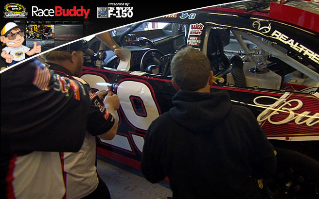 Pre-race excitement at Texas as a skydiver banged Kevin Harvick's car on the starting grid, forcing the 29 to the garage for repairs. 