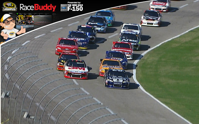 Brad Keselowski needs to make up some positions on the race track at Texas to keep pace with Jimmie Johnson in points. Race is under way.