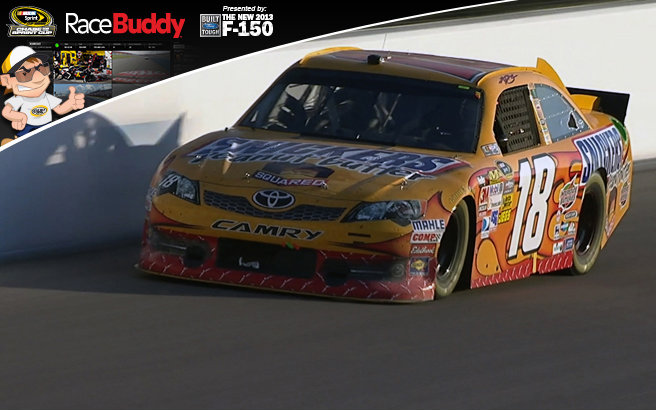 Kyle Busch might not have made the Chase, but he's showing that he can run with those who did. He and Brad Keselowski are battling at the front of the field.