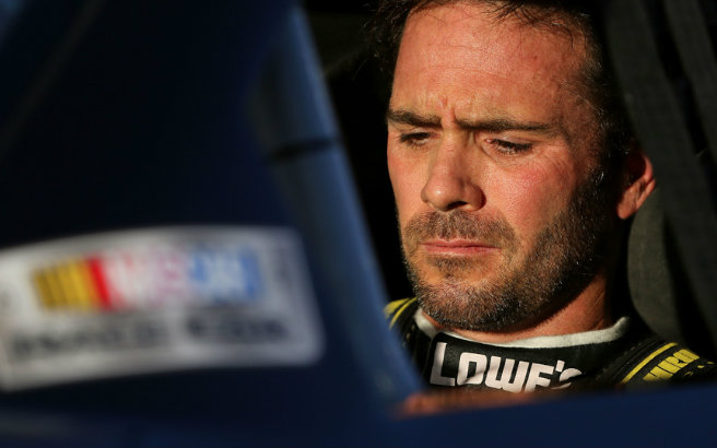 Cup Series practice - Jimmie Johnson struggled to find any speed on the first day at Phoenix, and he and team have two practices left come up with a setup that works.