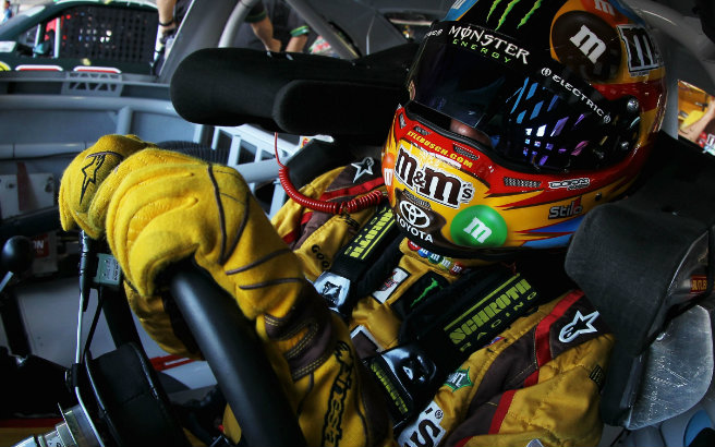 Cup Series practice - Kyle Busch is in a familiar position at PIR -- at the top of the charts. There have been two practices and qualifying, and Busch has led them all.