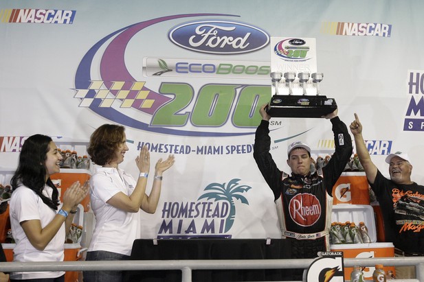 Homestead, Florida, USA Cale Gale wins the Ford EcoBoost 200 race at Homestead