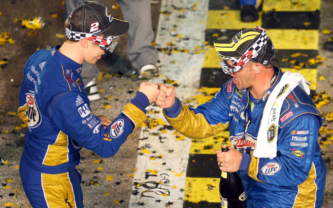 Leaving no doubt - Brad Keselowski made sure there would be no confusion with who the Sprint Cup trophy would be awarded to on Sunday night at Homestead-Miami Speedway