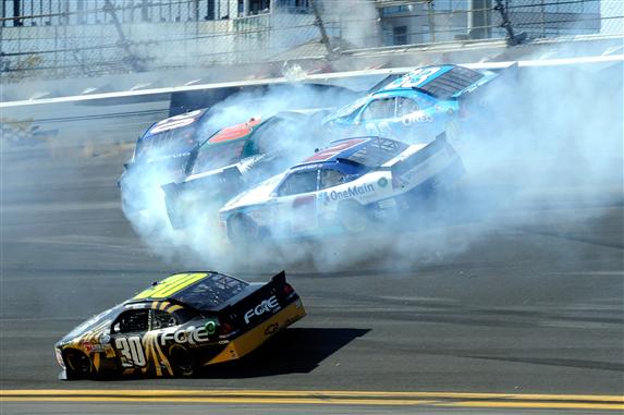 2012 Season in Review: Eventual 2012 Camping World Truck Series champion James Buescher got his Nationwide Series season off to a flying start, avoiding a late-race pileup and going on to win the 
