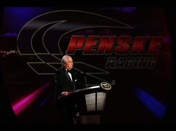  NASCAR Sprint Cup Series Champion Team Owner Roger Penske speaks during the Champion's Awards Ceremony at the Wynn Las Vegas on November 30, 2012