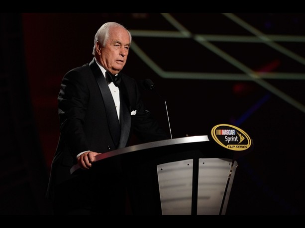 NASCAR Sprint Cup Series Champion Team Owner Roger Penske speaks during the NASCAR Sprint Cup Series Champion's Awards Ceremony at the Wynn Las Vegas on November 30, 2012 
